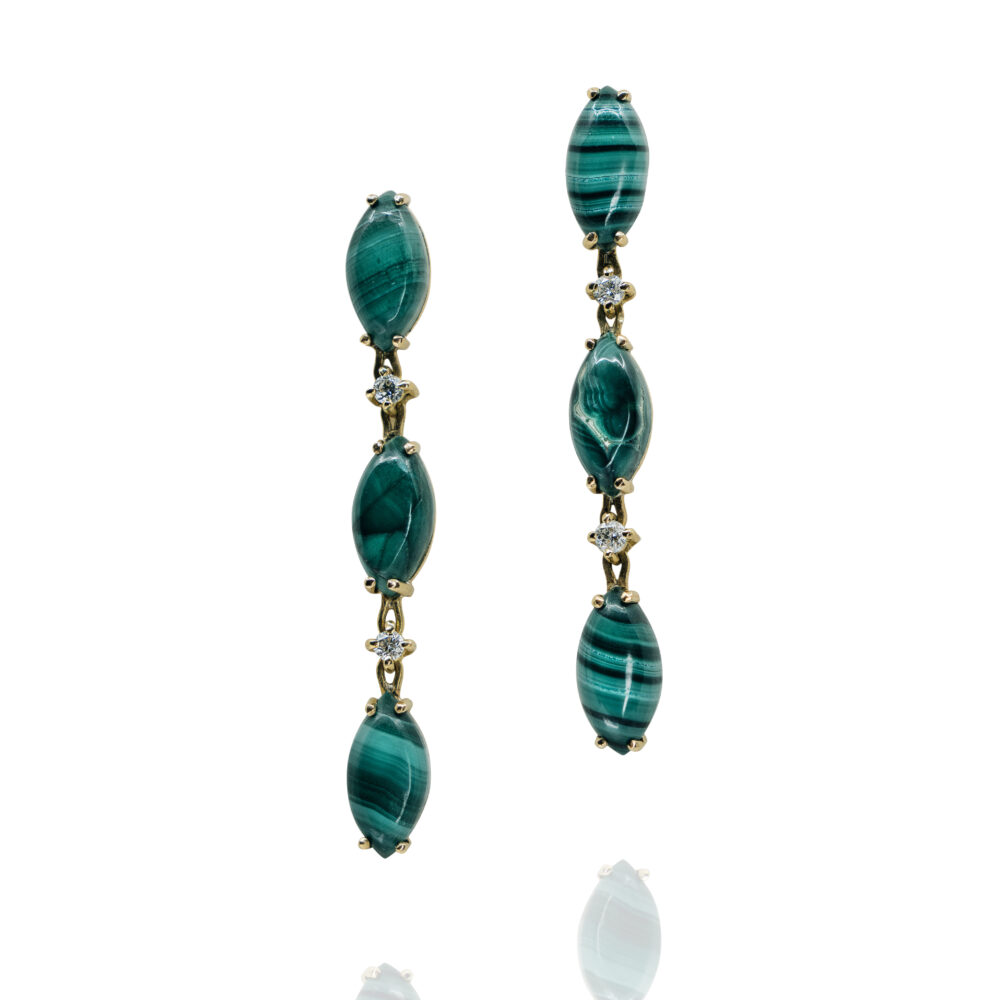 Pendientes Malachite